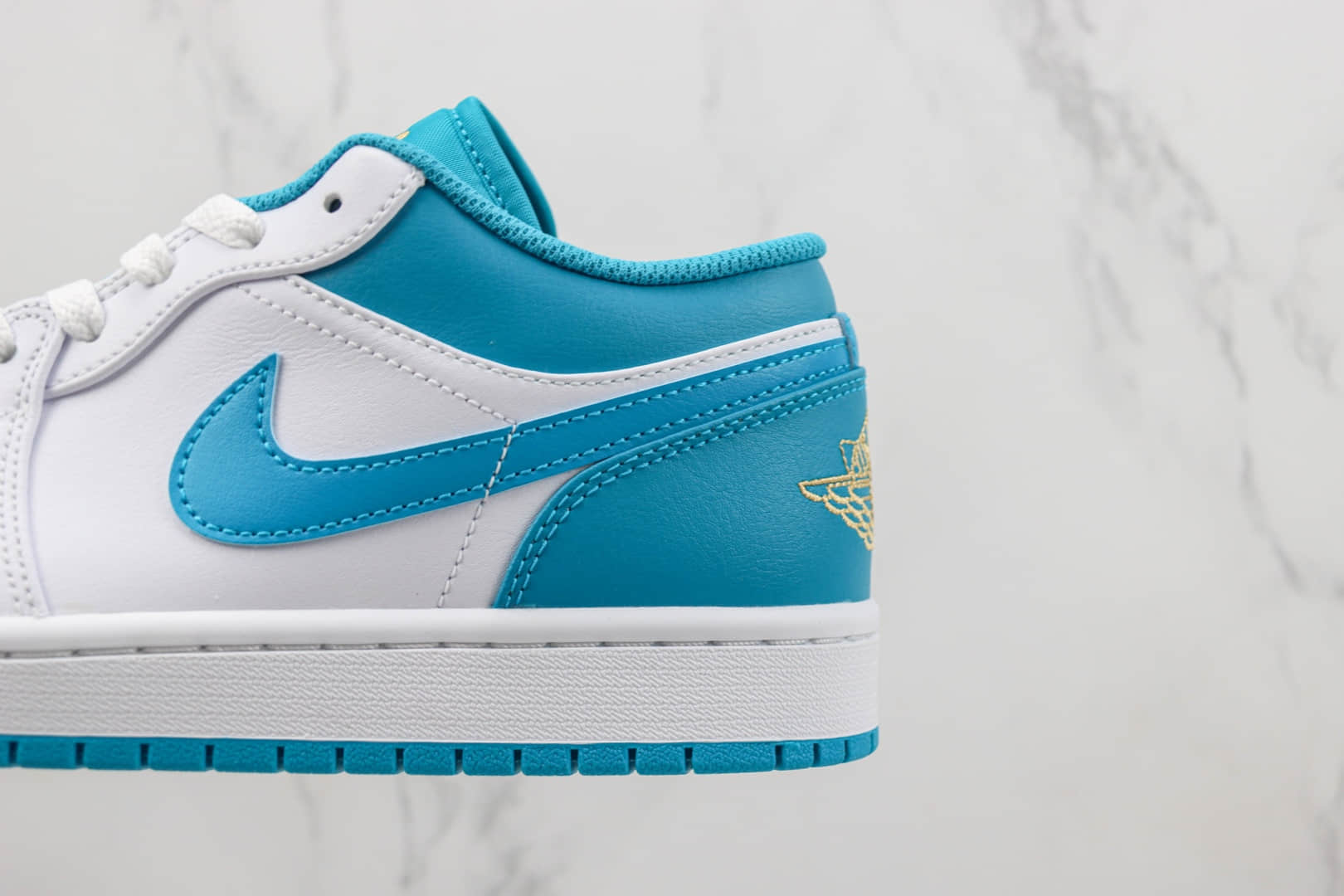 乔丹Air Jordan 1 Low纯原版本低帮AJ1白蓝板鞋 莆田天花板AJ1系列 货号:553558-174