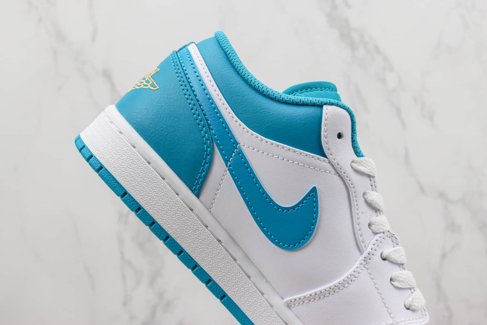 乔丹Air Jordan 1 Low纯原版本低帮AJ1白蓝板鞋 莆田天花板AJ1系列 货号:553558-174