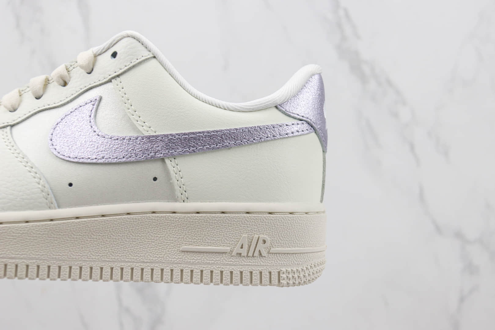 耐克Nike Air Force 1 Low纯原版本低帮空军一号白紫色板鞋 莆田天花板AF1系列 货号：DV7470-100