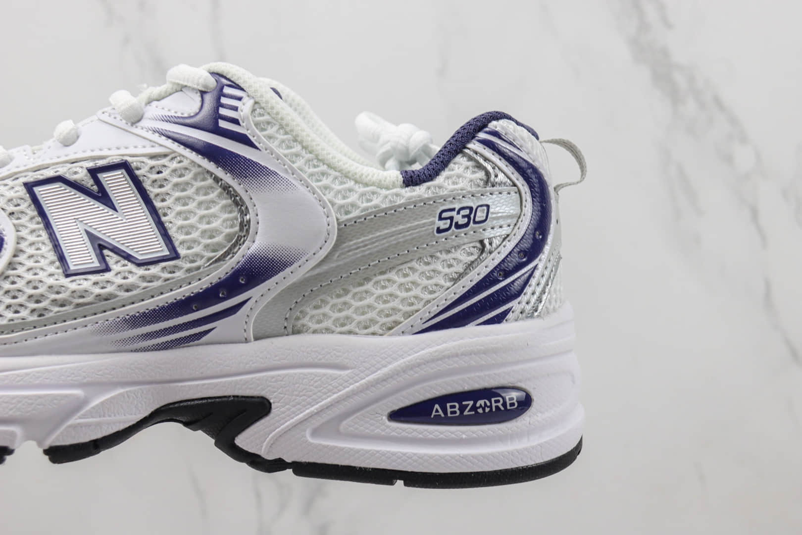 新百伦New Balance 530纯原版本NB530白灰色复古跑鞋 莆田复刻新百伦 货号：MR530BA