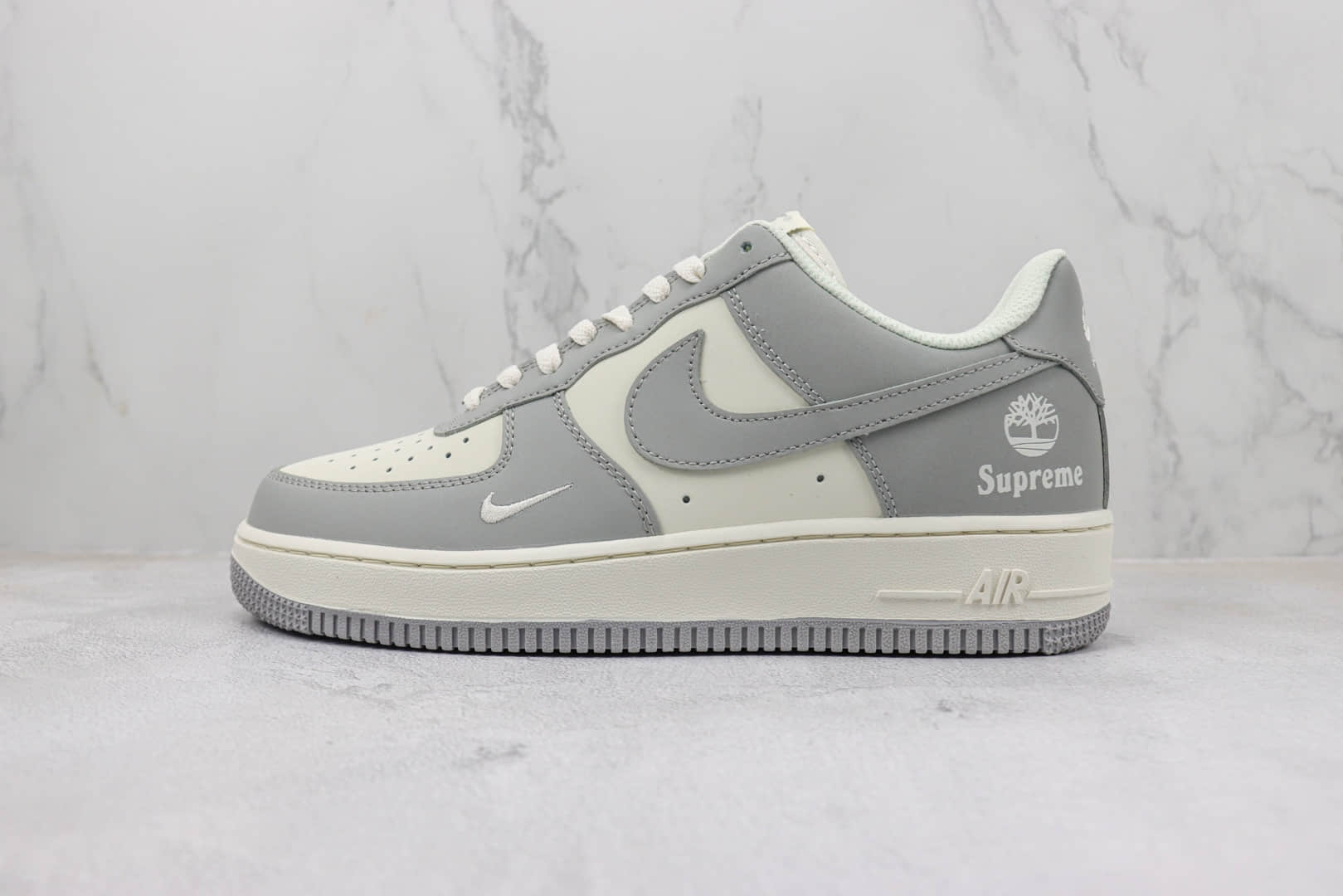 耐克Nike Air Force 1 '07 Low纯原版本低帮空军一号白灰色板鞋 莆田天花板AF1系列 货号:BS9055-611