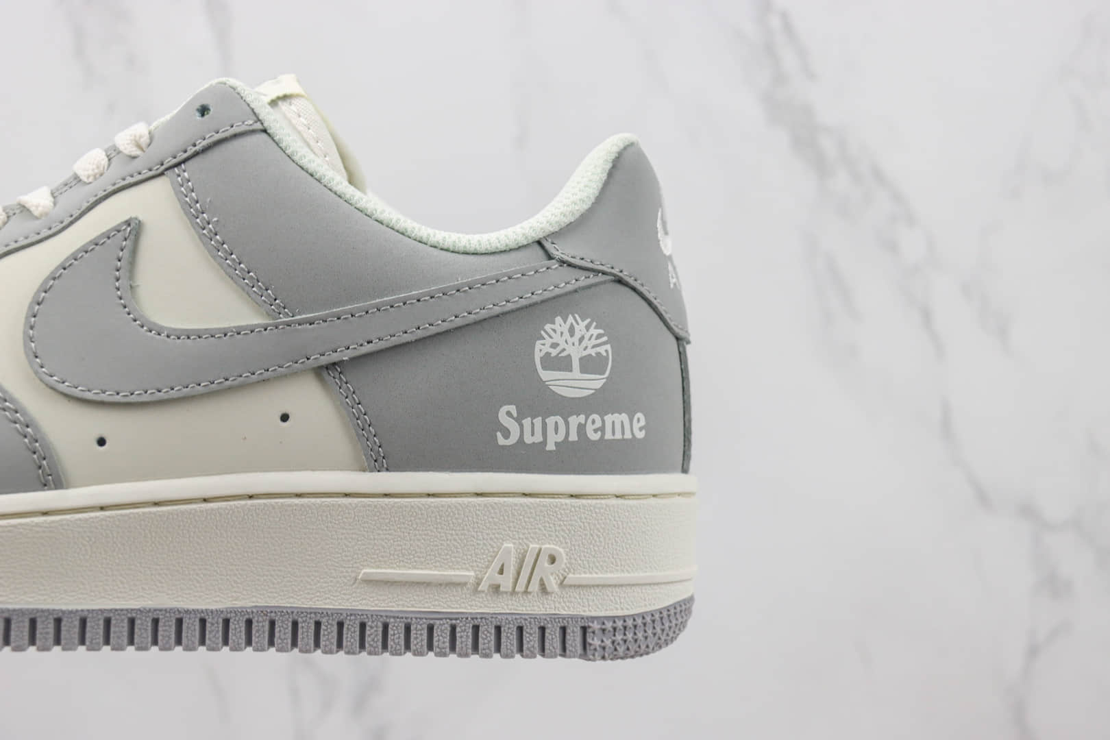 耐克Nike Air Force 1 '07 Low纯原版本低帮空军一号白灰色板鞋 莆田天花板AF1系列 货号:BS9055-611