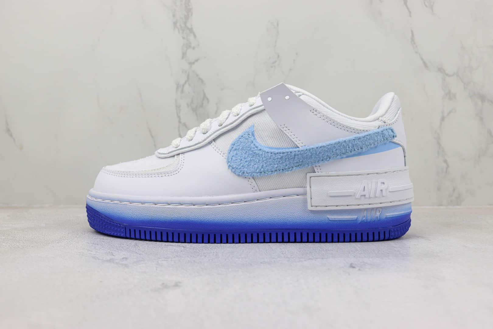 耐克Nike Air Force 1 Shadow纯原版本低帮空军一号马卡龙解构板鞋 莆田耐克货源 货号:FJ4567-100