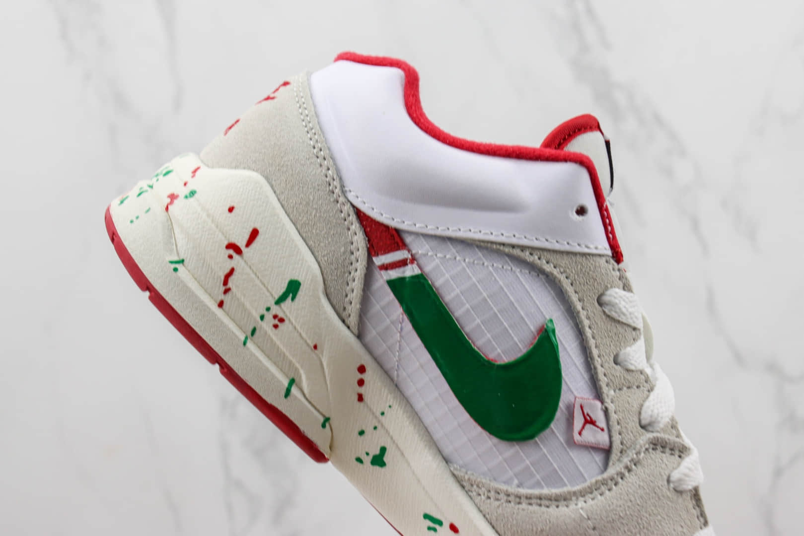 耐克Nike Jordan Stadium 90纯原版本白灰红绿复古跑鞋 莆田耐克货源 货号:DX4397-106