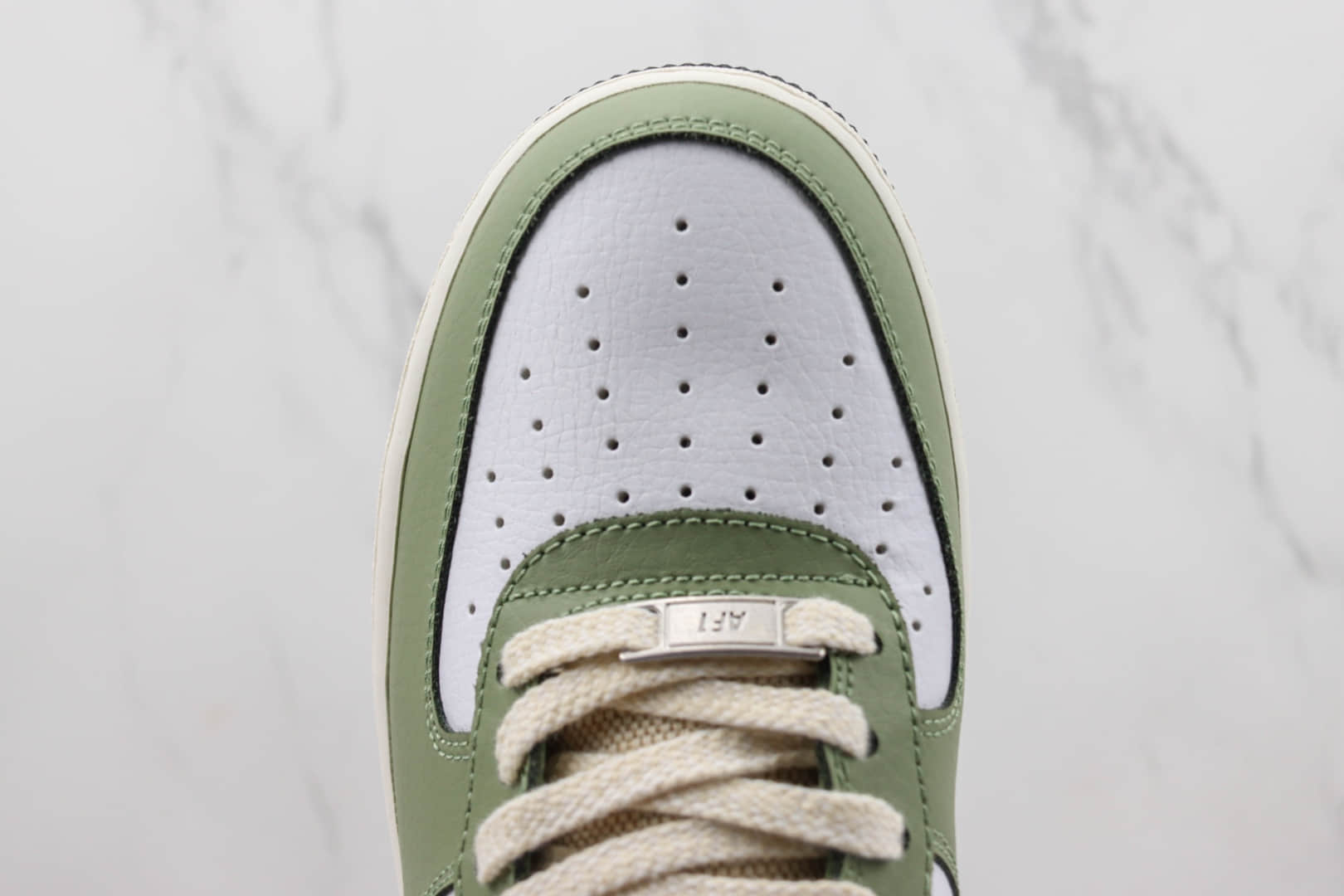 耐克Nike Air Force 1 '07 Low纯原版本空军一号AF1白绿橙色板鞋 莆田复刻鞋货源 货号：FD0758-366