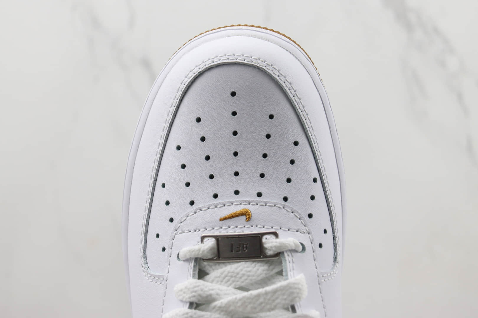 耐克Nike Air Force 1 '07 Low纯原版本空军一号低帮AF1白棕色板鞋 莆田耐克工厂 货号：DV0788-104