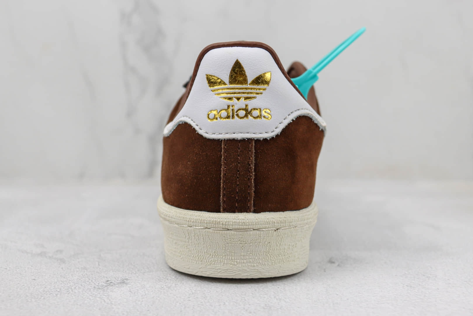 阿迪达斯BAPE x adidas Campus 80s纯原版本联名款三叶草深棕色星星板鞋 莆田阿迪达斯货源 货号：IF3379