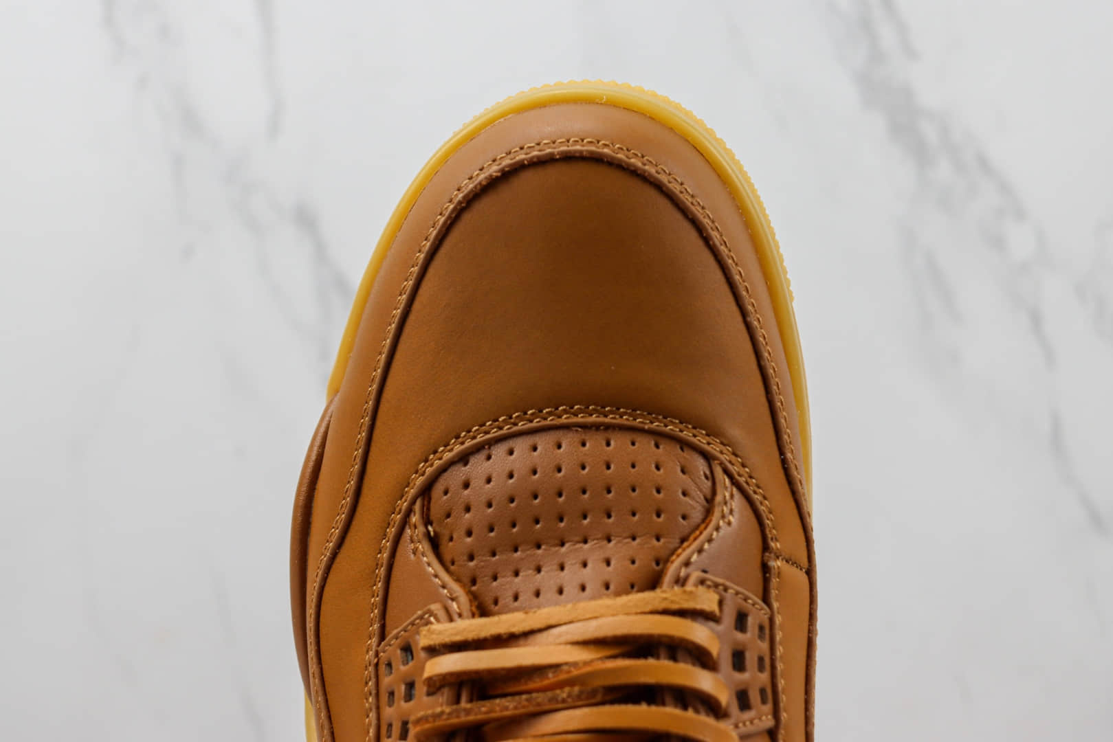 乔丹Air Jordan 4 Premium “Ginger”纯原版本AJ4姜黄色爱马仕小麦黄篮球鞋 莆田AJ货源 货号：819139-205