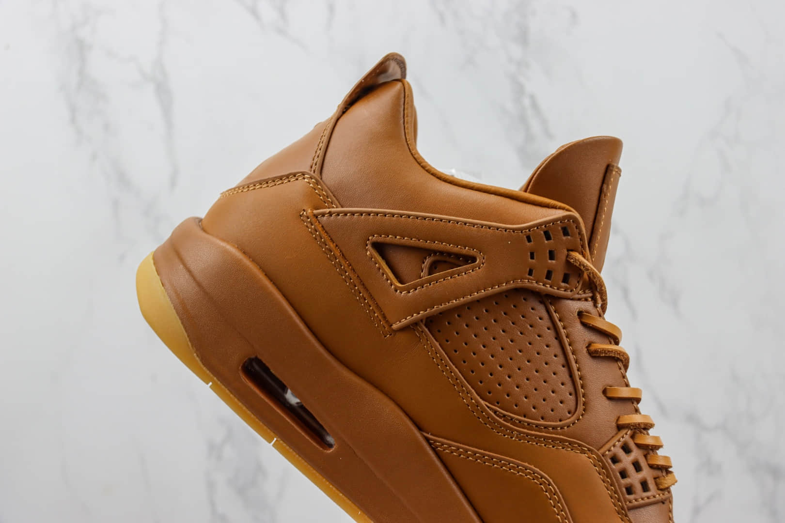 乔丹Air Jordan 4 Premium “Ginger”纯原版本AJ4姜黄色爱马仕小麦黄篮球鞋 莆田AJ货源 货号：819139-205