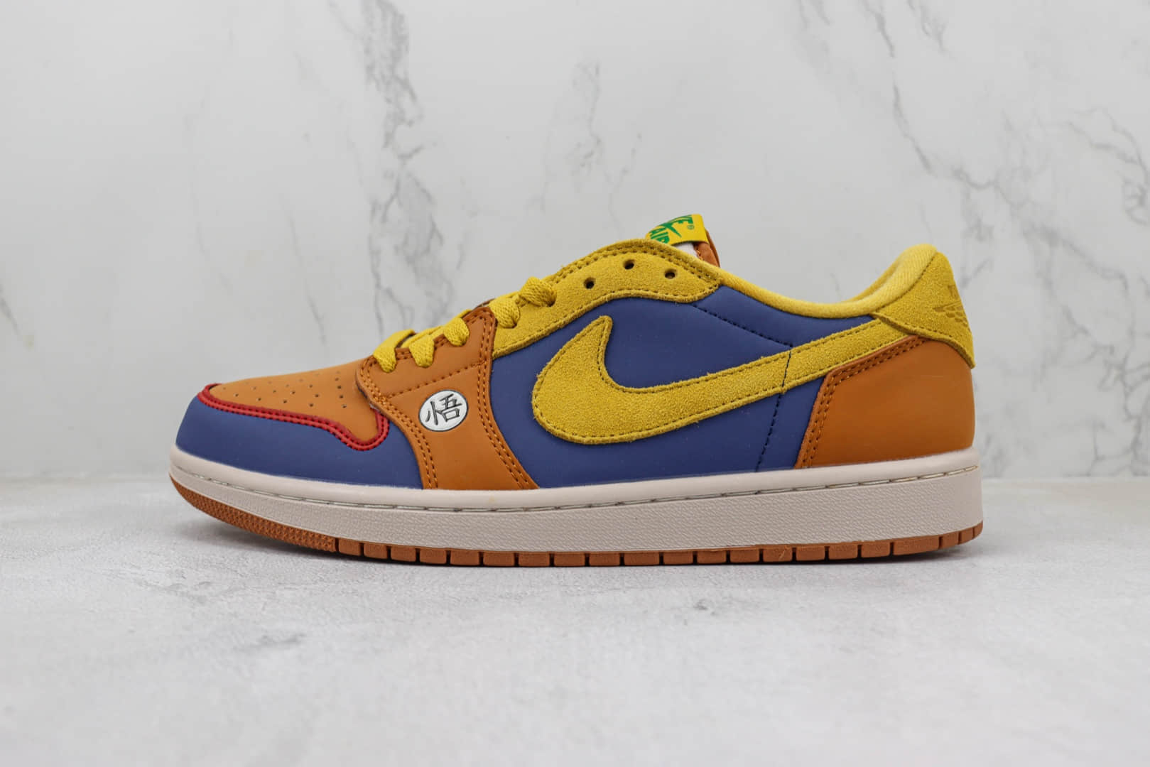 乔丹Air Jordan 1 Low纯原版本低帮AJ1悟空七龙珠联名定制板鞋 莆田AJ货源 货号：DM7866-892