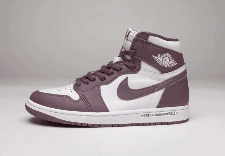 高级紫红色！全新AJ1“Mauve”实物曝光！ 货号：DZ5485-105