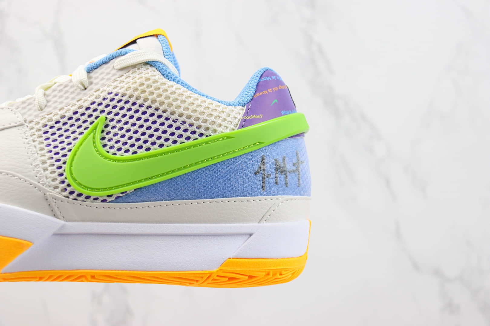 耐克Nike JA1纯原版本莫兰特一代圣枪梦幻蓝实战篮球鞋 莆田耐克工厂 货号:DR8785-001