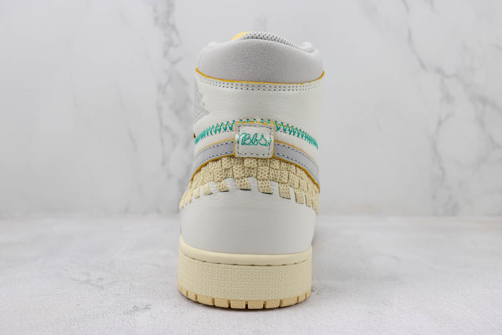 乔丹Union x Air Jordan 1 High OG “Woven”OG纯原版本Union联名款AJ1高帮编织篮球鞋 莆田AJ货源 货号：FD2565-100