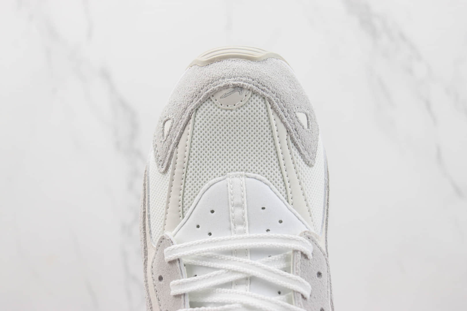 耐克Nike Air Huarache Runner纯原版本华莱士12代白灰色氯丁橡胶跑鞋 复刻鞋工厂 货号:DZ3306-100