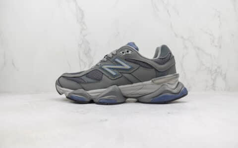 新百伦New Balance 9060纯原版本NB9060灰蓝色复古跑鞋 莆田新百伦货源 货号：U9060ECC