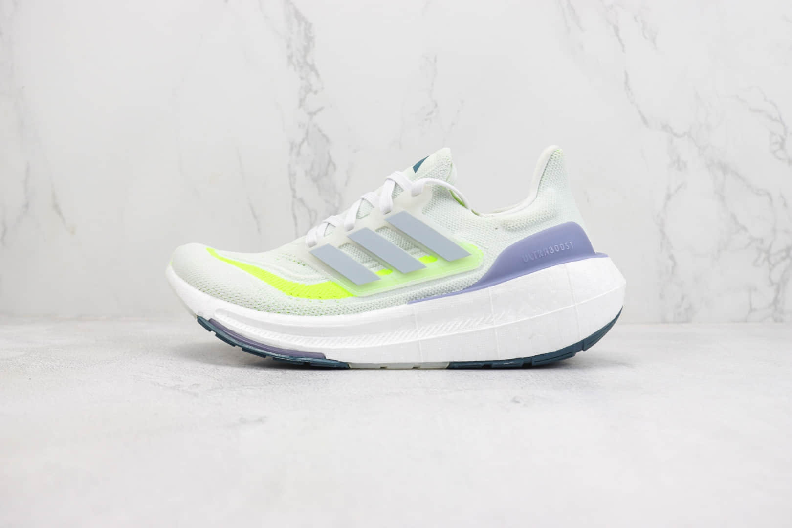 阿迪达斯adidas Ultra Boost Light 2023纯原版本UB2023白灰绿紫厚底爆米花跑鞋 莆田阿迪达斯货源 货号:IE1775