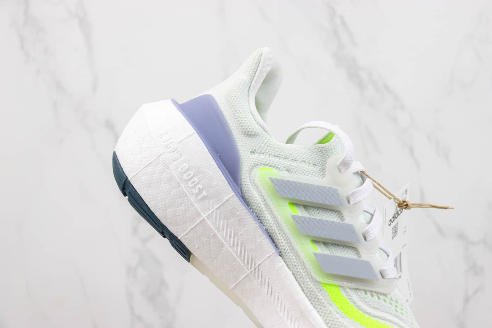 阿迪达斯adidas Ultra Boost Light 2023纯原版本UB2023白灰绿紫厚底爆米花跑鞋 莆田阿迪达斯货源 货号:IE1775