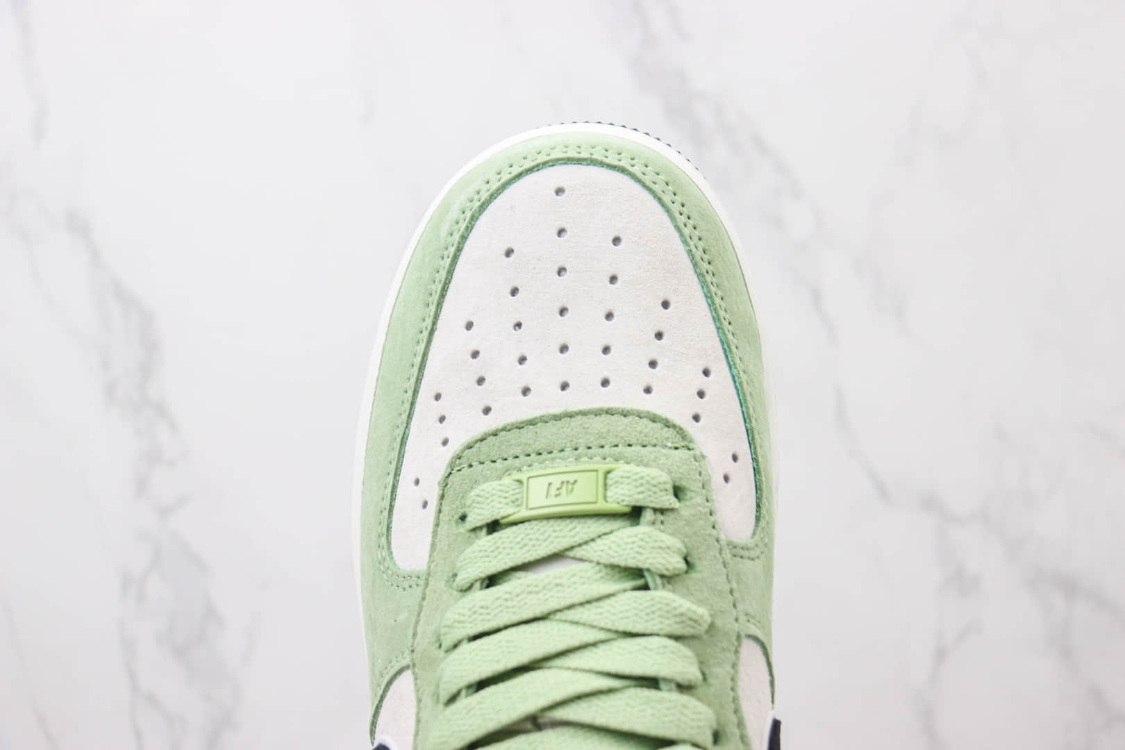 耐克Nike Air Force 1 Low纯原版本空军一号低帮AF1黑绿拼接麂皮板鞋 莆田天花板AF1 货号：LF8989-333