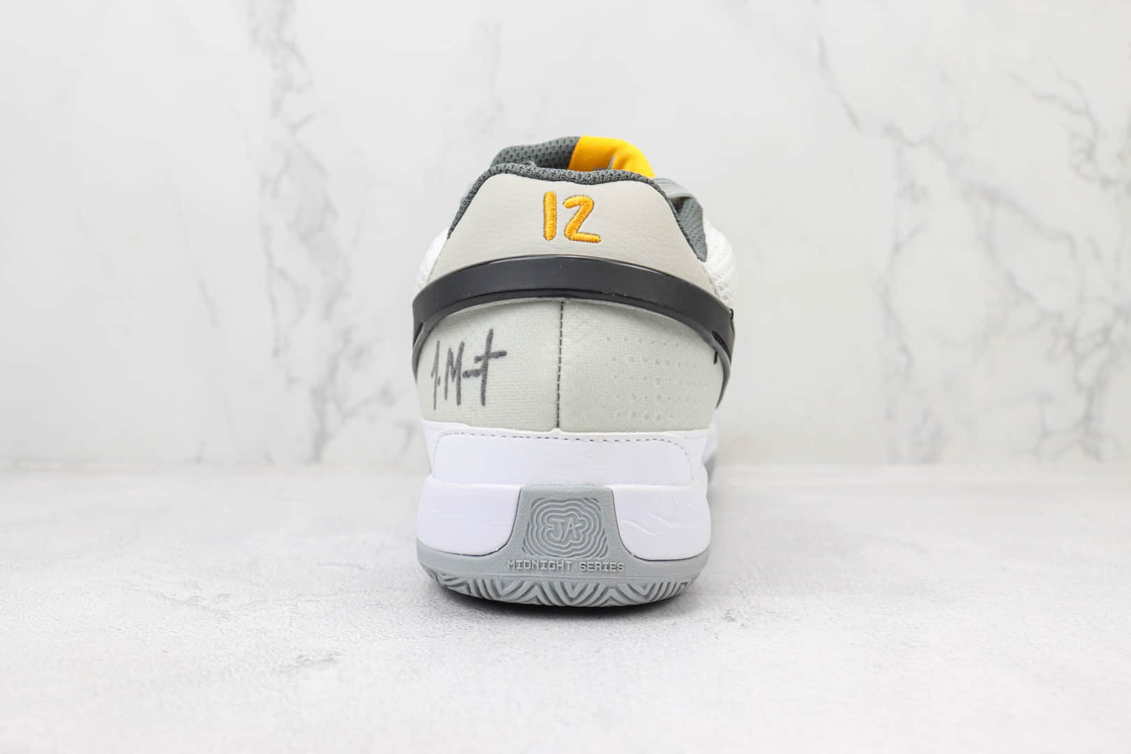 耐克Nike JA1 “Phantom”纯原版本莫兰特一代白灰色实战篮球鞋 莆田耐克工厂 货号:DR8786-100