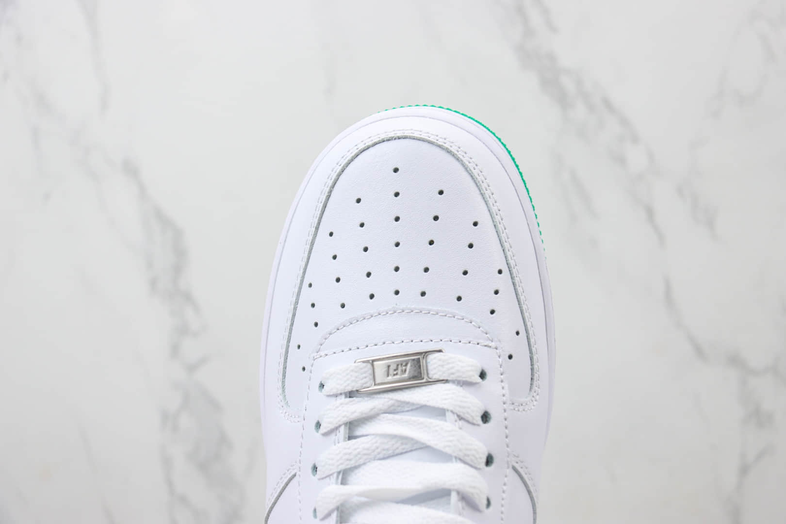 耐克Nike Air Force 1 Low纯原版本空军一号低帮AF1白绿色板鞋 莆田耐克批发 货号:FJ4146-102