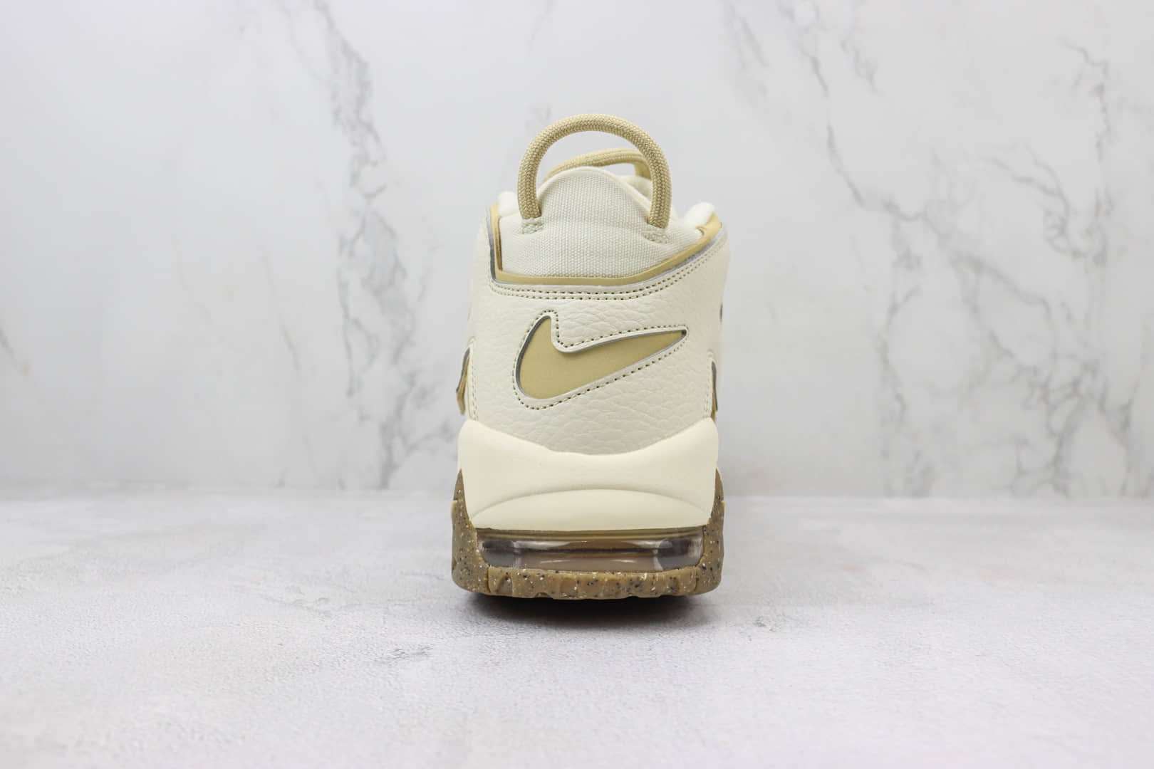 耐克Nike Air More Uptempo纯原版本皮蓬大AIR米色复古篮球鞋 莆田耐克货源 货号:DX1939-100