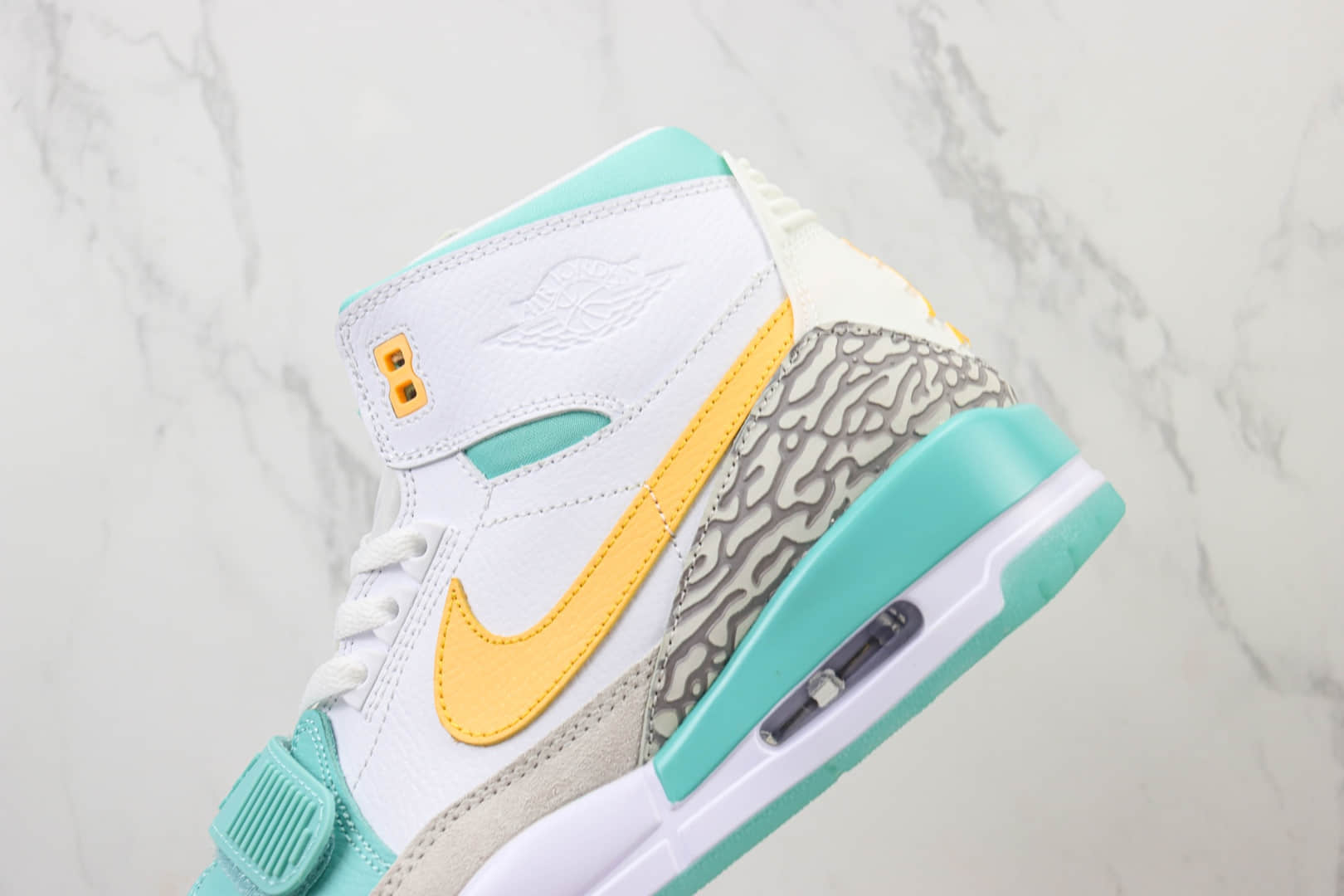 乔丹Air Jordan Legacy 312 High纯原版本高帮AJ312郭艾伦蒂芙尼三合一爆裂纹篮球鞋 莆田复刻鞋货源 货号：FV3625-161