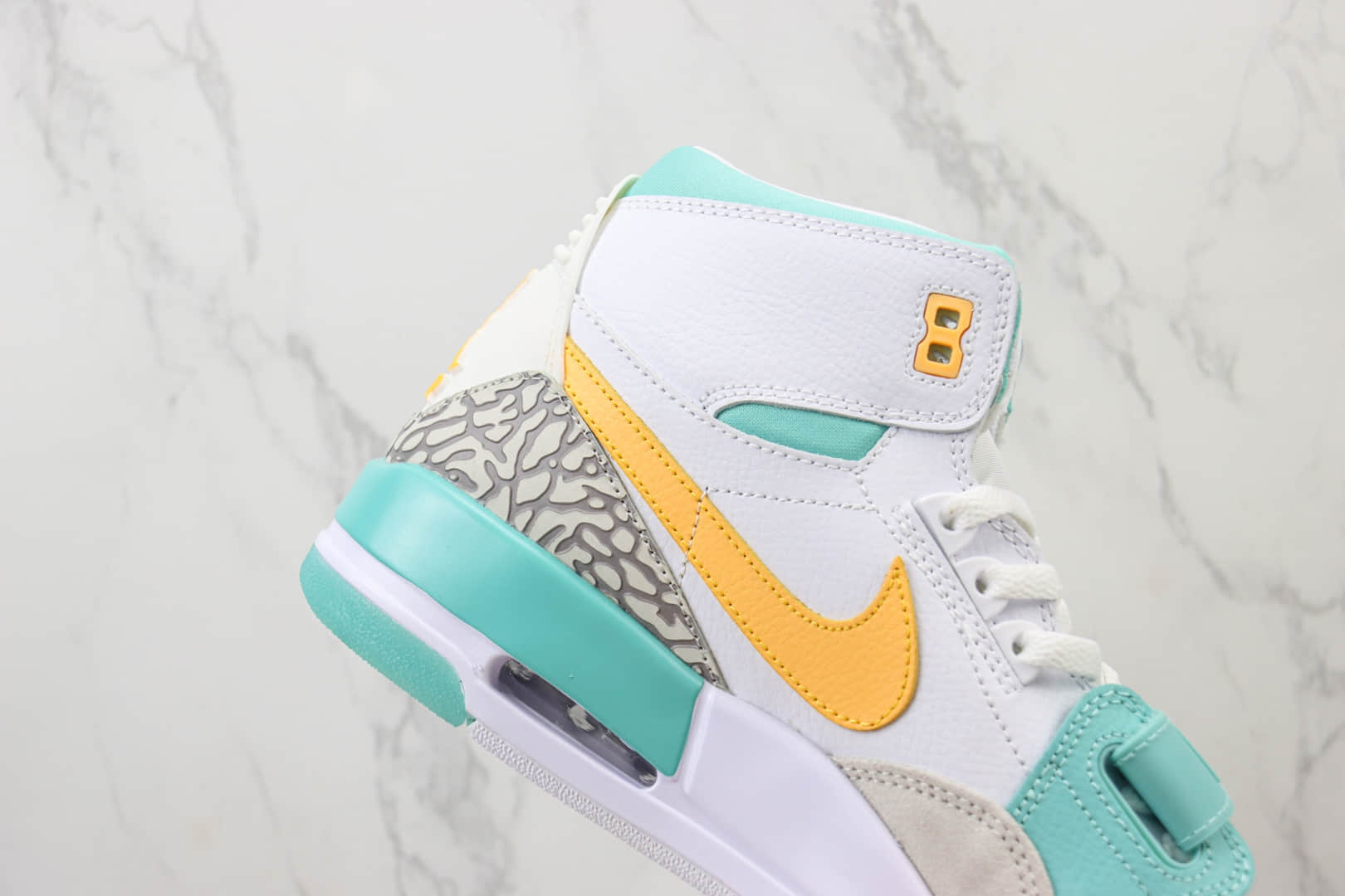 乔丹Air Jordan Legacy 312 High纯原版本高帮AJ312郭艾伦蒂芙尼三合一爆裂纹篮球鞋 莆田复刻鞋货源 货号：FV3625-161