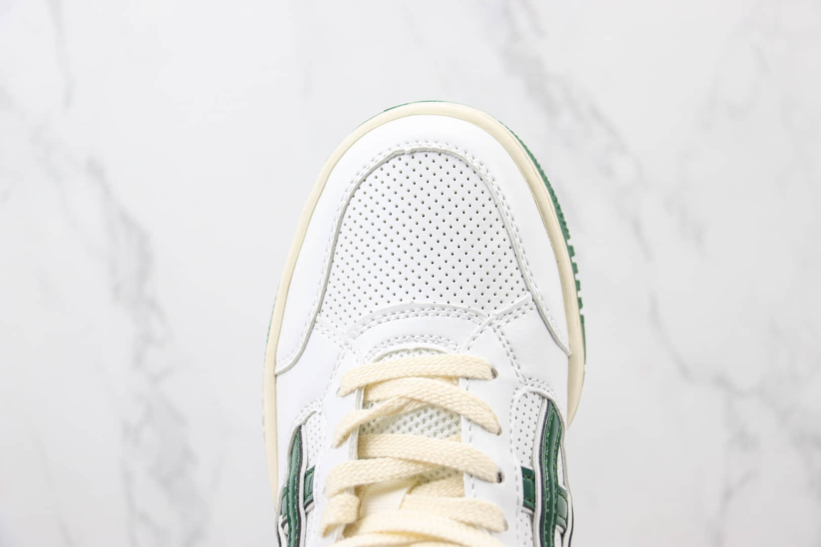 亚瑟士Asics Gel-Spotlyte Low纯原版本莱特系列白绿复古篮球鞋 莆田复刻鞋货源 货号：1203A397-102