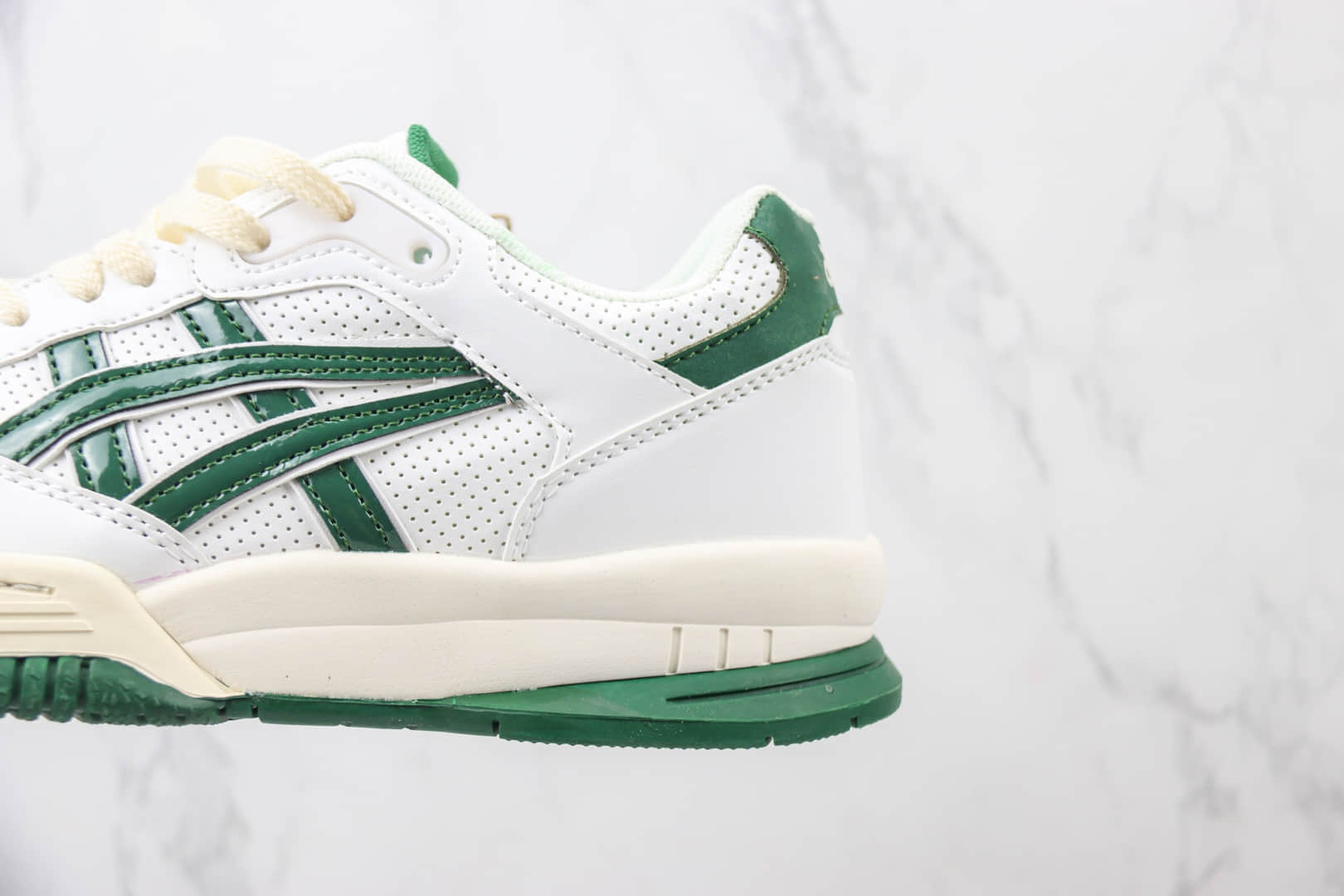 亚瑟士Asics Gel-Spotlyte Low纯原版本莱特系列白绿复古篮球鞋 莆田复刻鞋货源 货号：1203A397-102