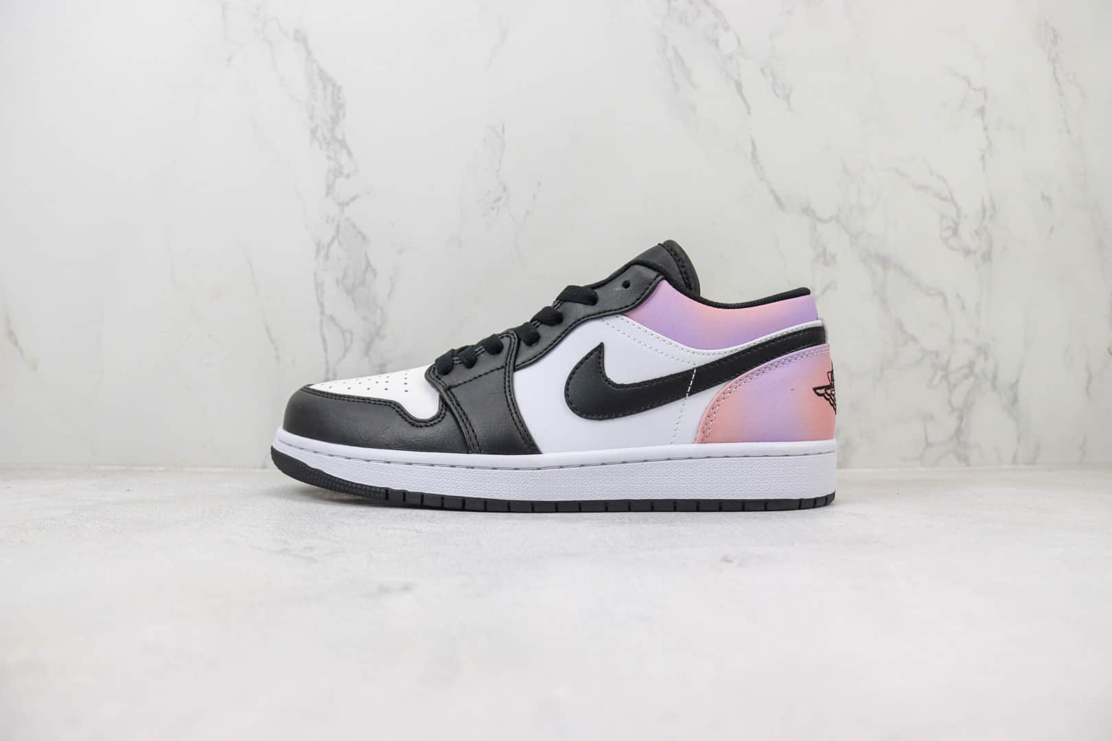 乔丹Air Jordan 1 Low纯原版本低帮AJ1粉紫扎染渐变板鞋 莆田AJ货源 货号:DQ2516-108