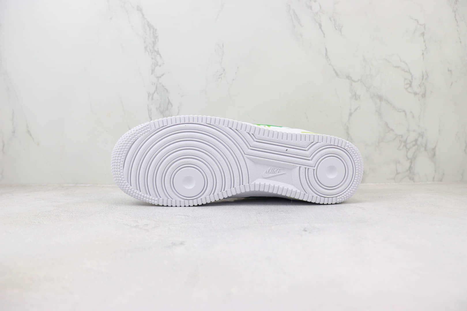 耐克Nike Air Force 1'07 Low纯原版本空军一号低帮AF1白绿板鞋 莆田耐克工厂 货号:CW2288-009