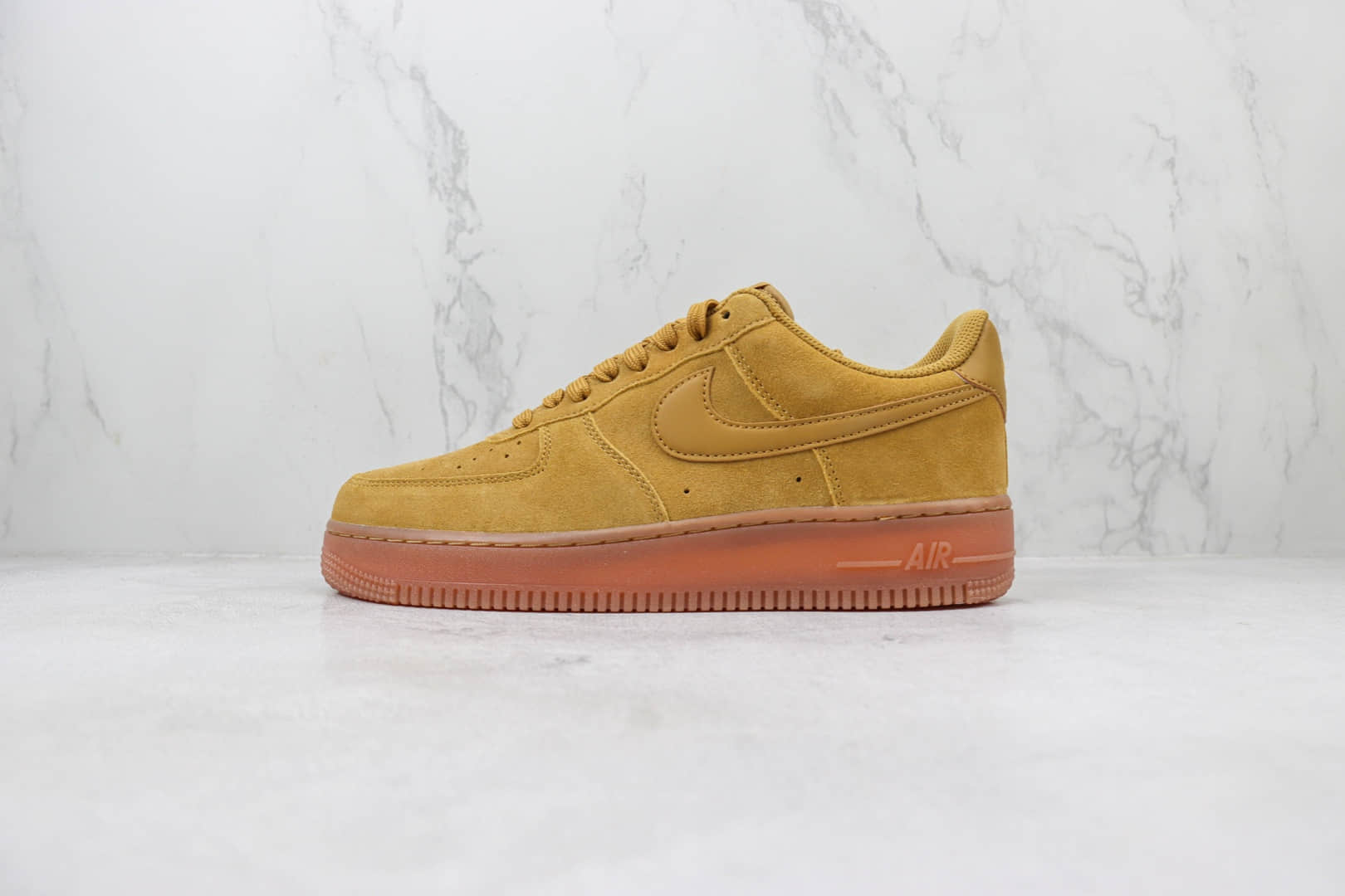 耐克Nike Air Force 1 Low 07 LV8 3纯原版本空军一号低帮AF1小麦色翻毛皮板鞋 莆田鞋代理 货号:BQ5485-700