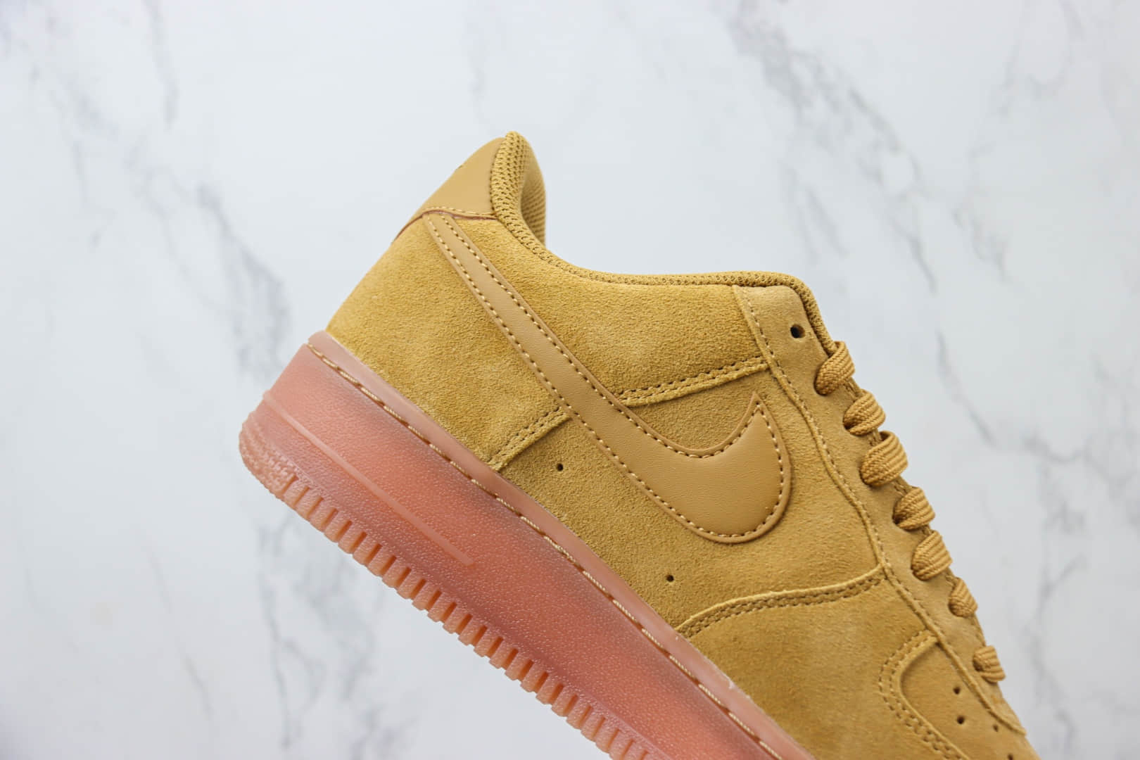 耐克Nike Air Force 1 Low 07 LV8 3纯原版本空军一号低帮AF1小麦色翻毛皮板鞋 莆田鞋代理 货号:BQ5485-700