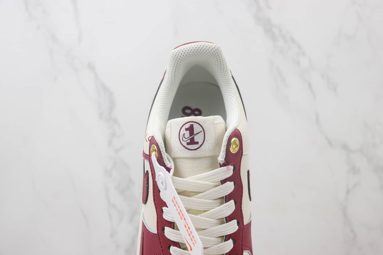 耐克Nike Air Force 1 Low纯原版本空军一号低帮AF1白酒红40周年板鞋 莆田复刻耐克 货号:DQ7582-103