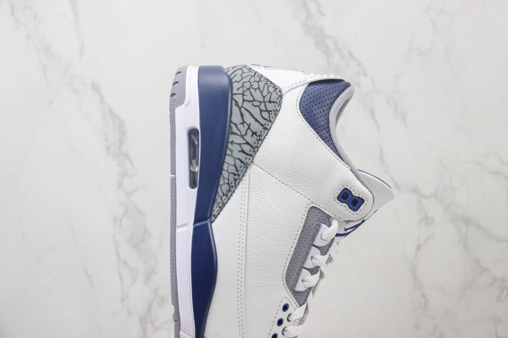 乔丹Air Jordan 3 “Midnight Navy”纯原版本AJ3午夜蓝篮球鞋 莆田AJ货源 货号:CT8532-140