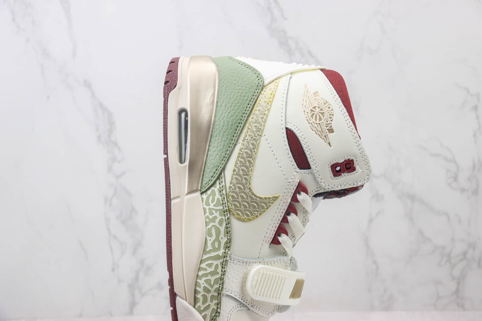 乔丹Air Jordan Legacy 312纯原版本龙年限定AJ312白绿红三合一篮球鞋 莆田耐克代理 货号:FZ5047-120