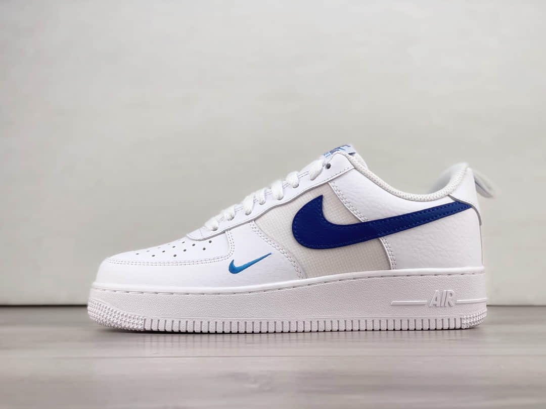 耐克Nike Air Force 1’07 Low纯原版本空军一号AF1白蓝低帮机能板鞋 莆田耐克代理 货号：HF3836-100