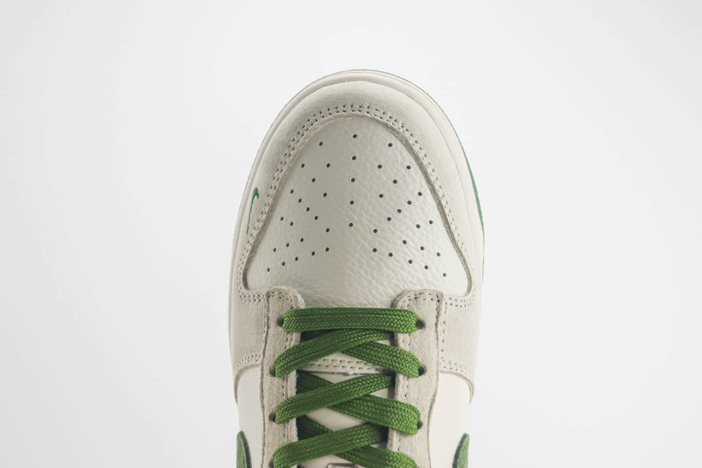 耐克Stussy x Nike Dunk Low纯原版本斯图西联名Dunk白灰绿猪八革板鞋 莆田耐克代理 货号：DQ1098-340