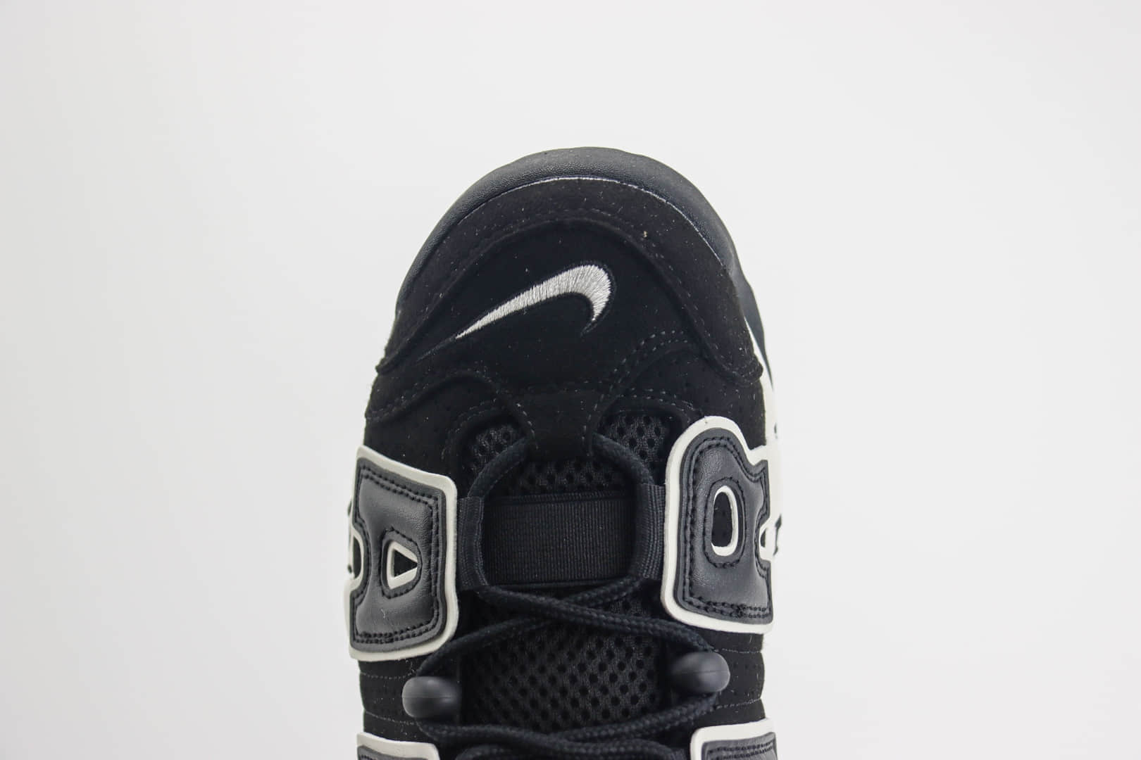 耐克Nike Air More Uptempo纯原版本皮蓬大AIR黑白复古篮球鞋 莆田耐克代理 货号：FB8883-001