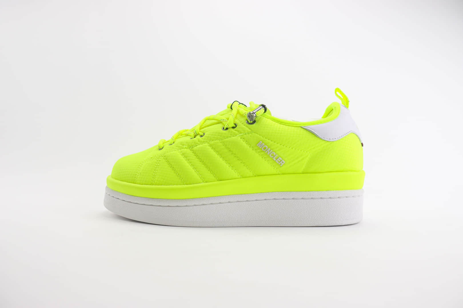 阿迪达斯Moncler x adidas originals Campus纯原版本蒙口联名荧光绿厚底增高板鞋 莆田阿迪达斯货源 货号:IG7865