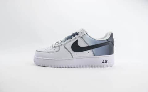 耐克Nike Air Force 1 Low纯原版本空军一号AF1白黑灰渐变板鞋 莆田耐克代理 货号：FN0366-101