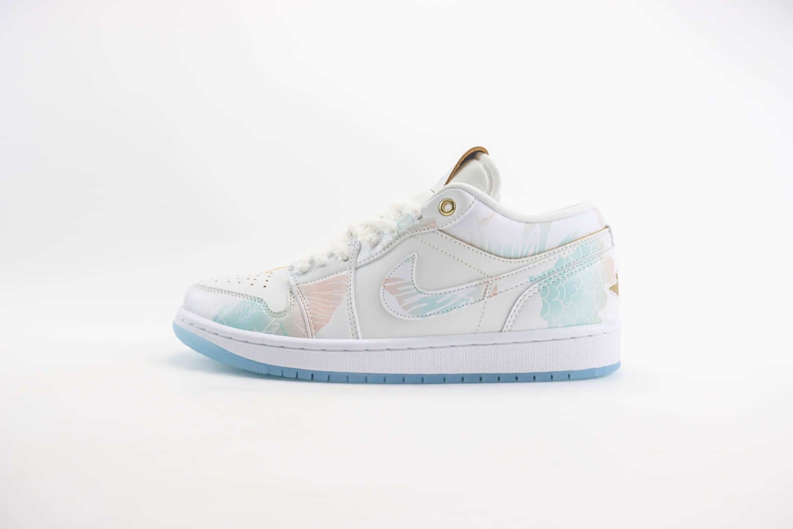 乔丹Air Jordan 1 Retro Low纯原版本低帮AJ1龙年限定CNY青帘烟雨板鞋 莆田AJ货源 货号:FN8901-164