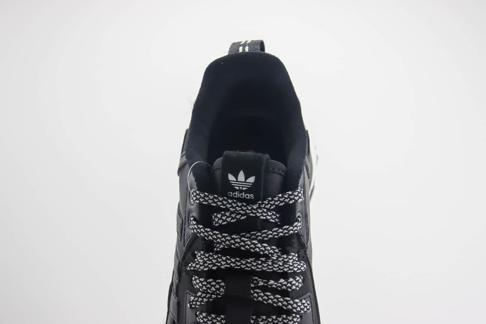 阿迪达斯adidas Nite Jogger纯原版本三叶草夜行者黑白爆米花跑鞋 莆田阿迪达斯工厂 货号:FZ3662