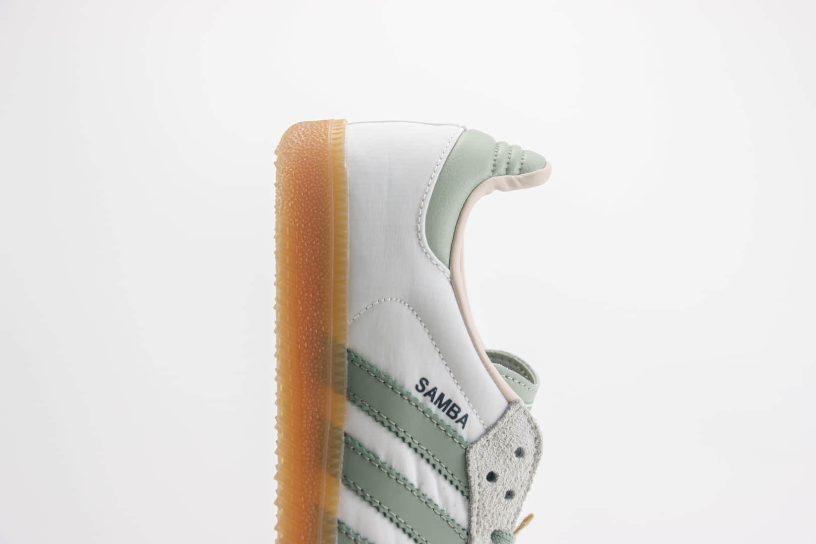 阿迪达斯adidas Samba OG纯原版本桑巴白绿色复古板鞋 莆田阿迪达斯货源 货号:ID0492