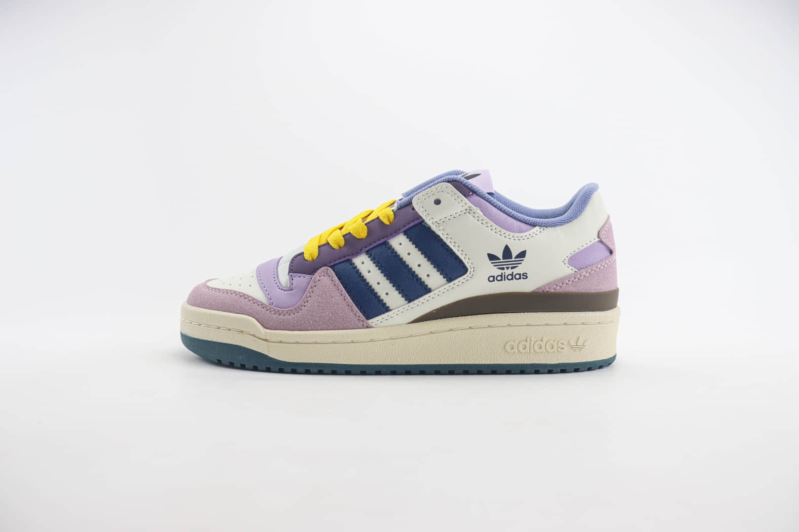 阿迪达斯adidas Forum 84 Low OG纯原版本白粉紫低帮板鞋 莆田复刻鞋货源 货号：ID6266
