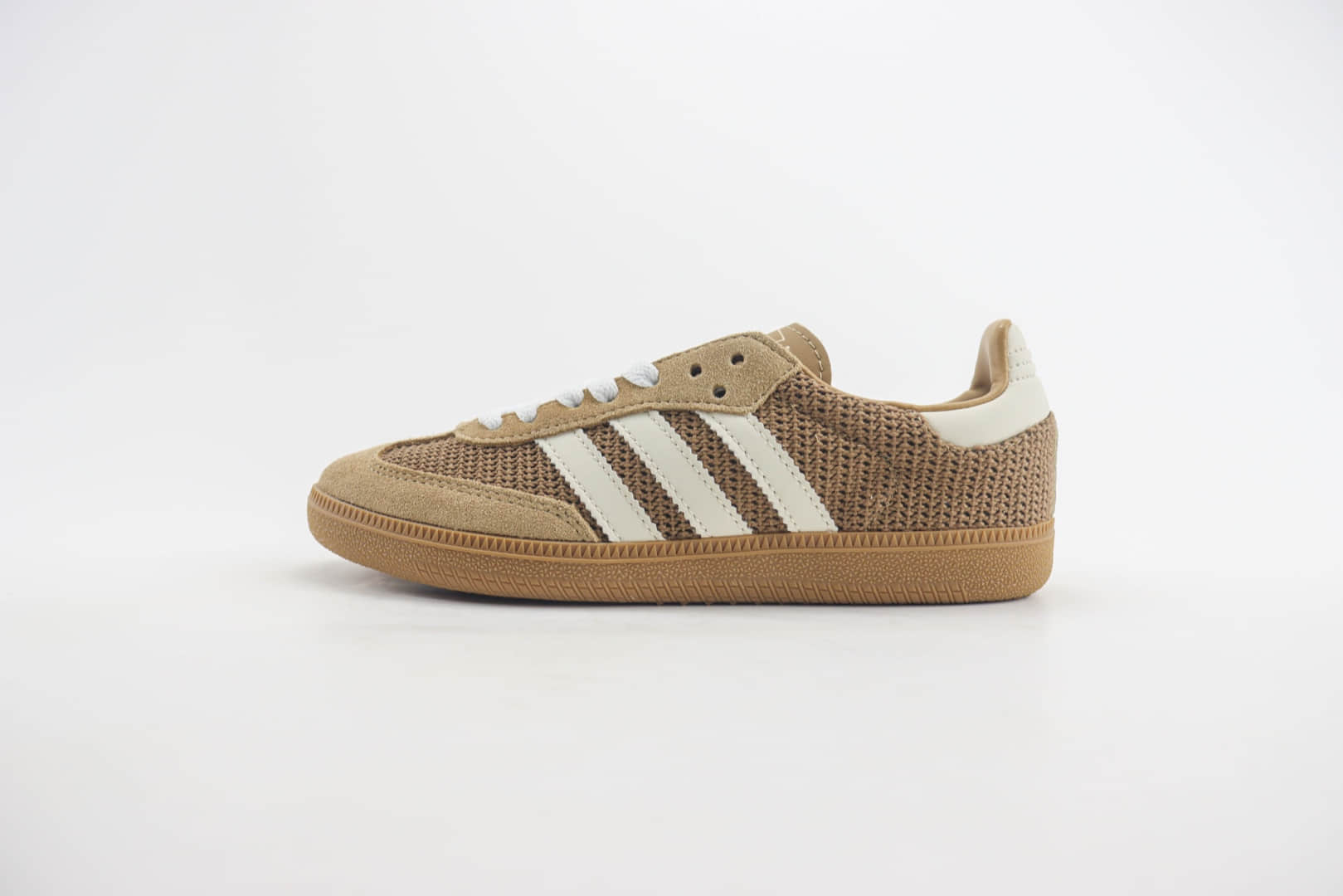 阿迪达斯adidas Original Samba OG纯原版本桑巴卡其棕网面板鞋 莆田阿迪达斯工厂 货号:IG1379