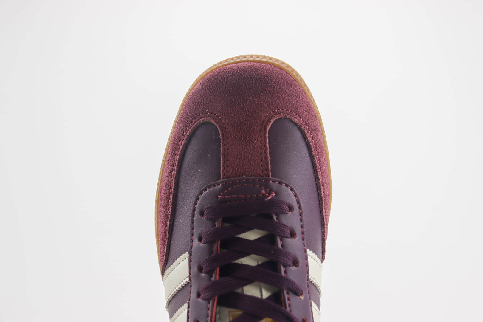 阿迪达斯adidas originals Samba纯原版本桑巴复古酒红板鞋 莆田阿迪达斯货源 货号：ID0477