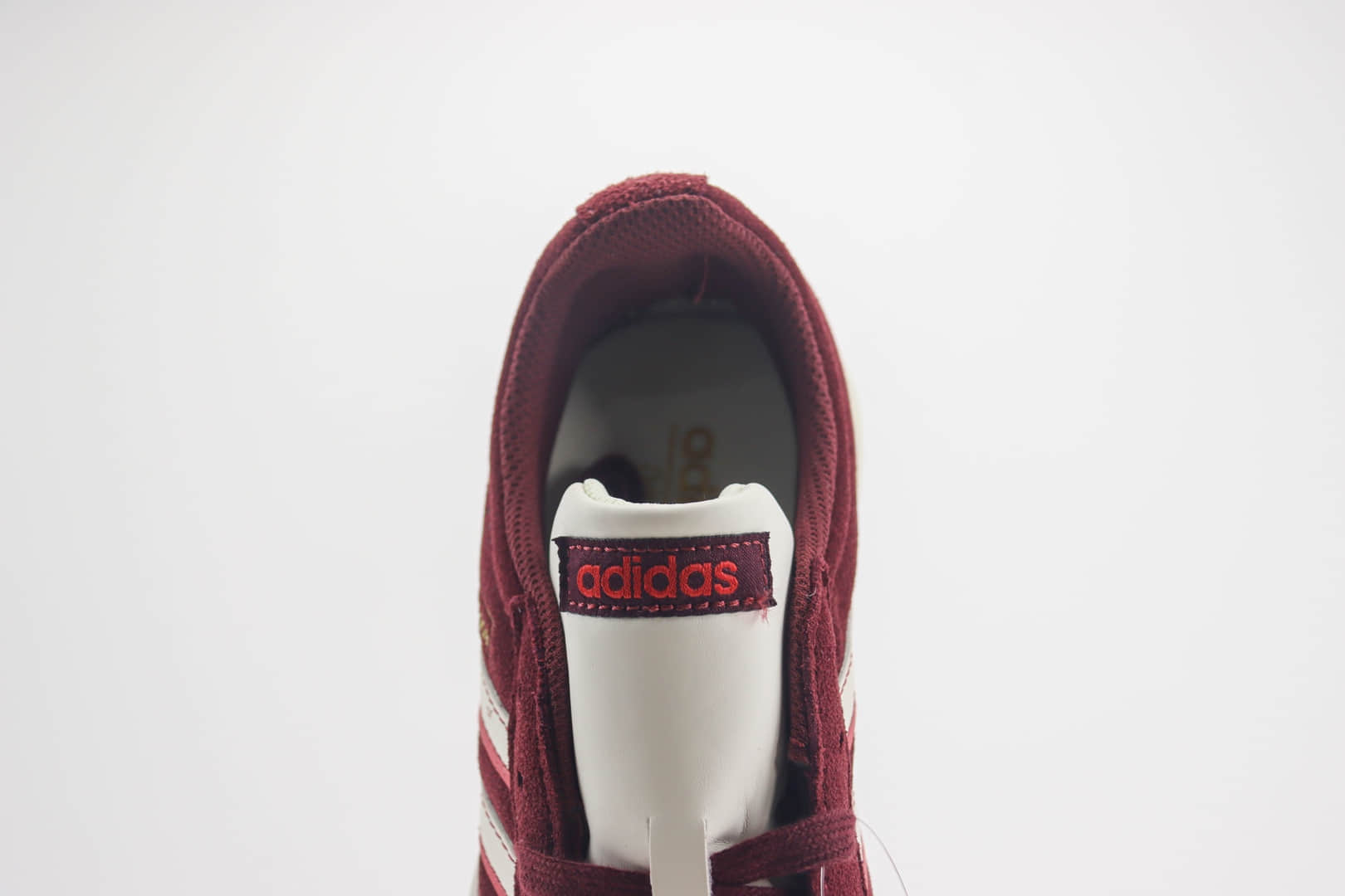 阿迪达斯adidas Neo VL Court 2.0纯原版本三叶草酒红白复古运动板鞋 莆田阿迪达斯货源 货号：IF7555