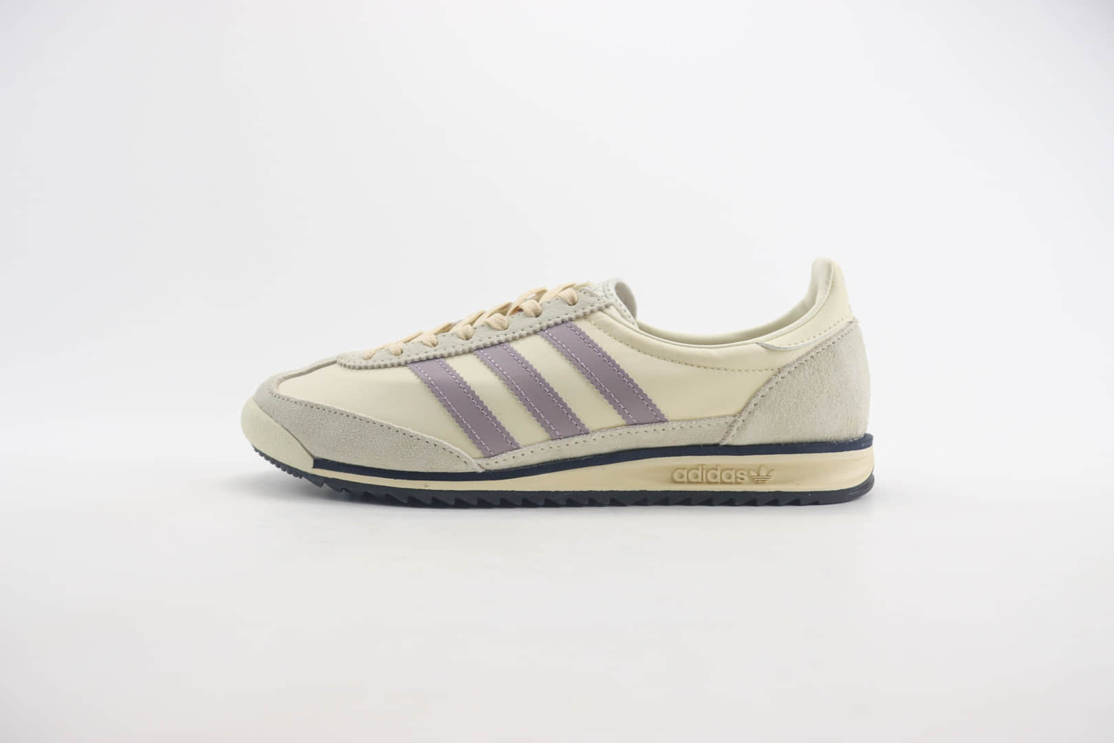 阿迪达斯adidas Originals SL 72 RS（Reshaped）纯原版本米白香芋紫复古慢跑鞋 莆田阿迪达斯货源 货号：IE3428