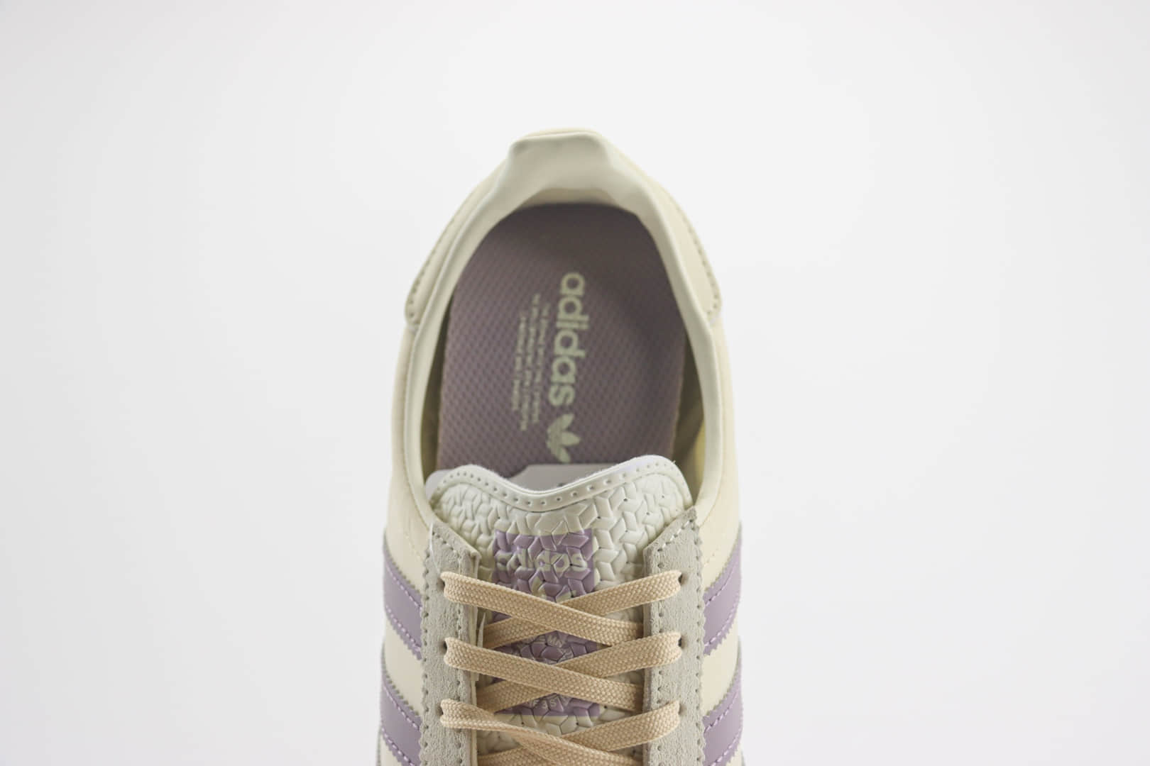 阿迪达斯adidas Originals SL 72 RS（Reshaped）纯原版本米白香芋紫复古慢跑鞋 莆田阿迪达斯货源 货号：IE3428